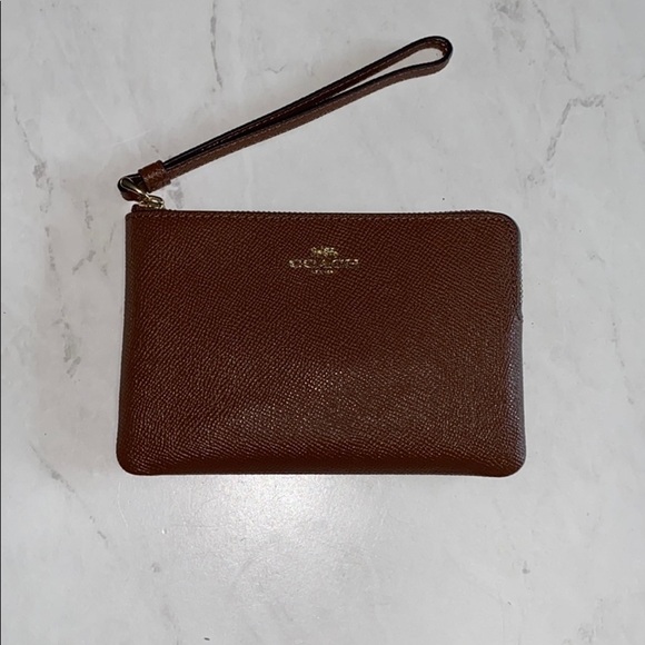 Dark tan/Brown Coach Wrist fits iphone or Android